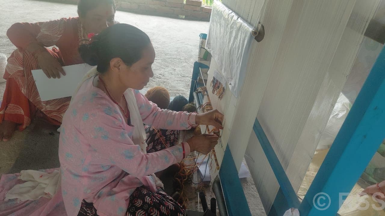Women Weaving Carpets in Dang, Nepal