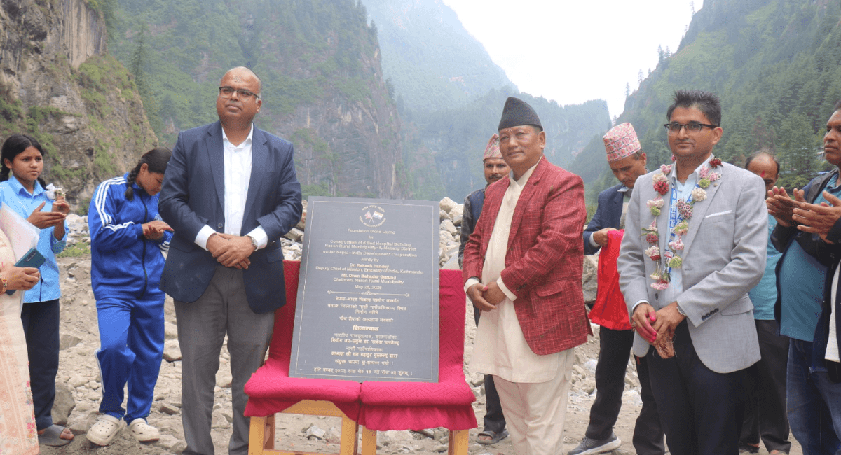 Hospital Building Inaugurated in Manang with Indian Aid