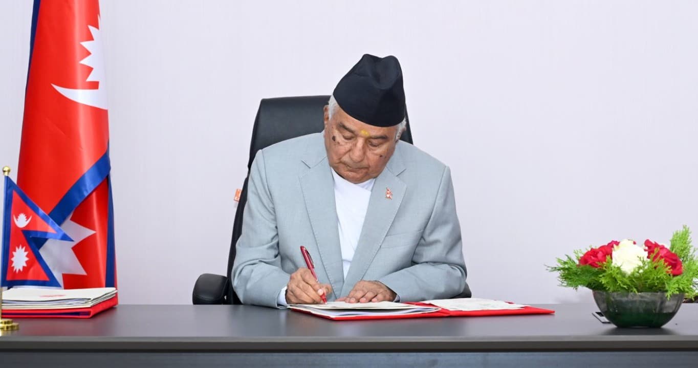 President Paudel Issues Two Ordinances on Forest and Land