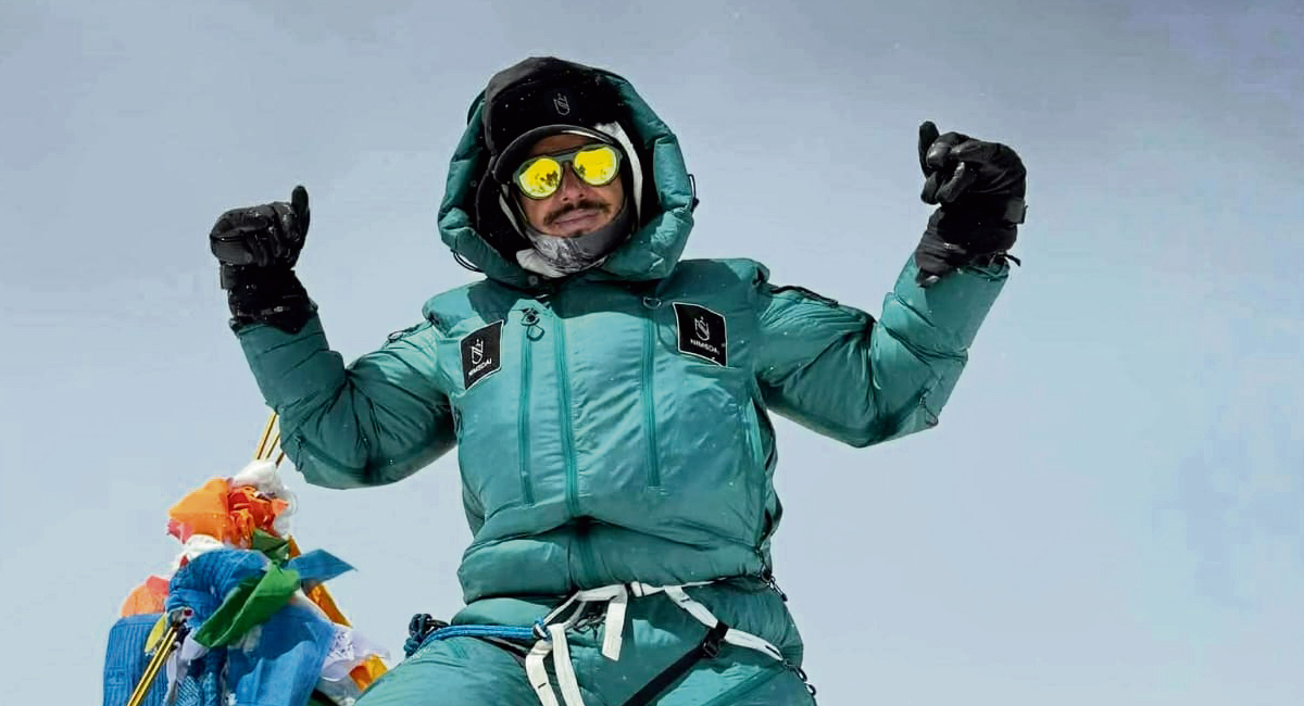 Nims Purja Sets New Mountaineering Record
