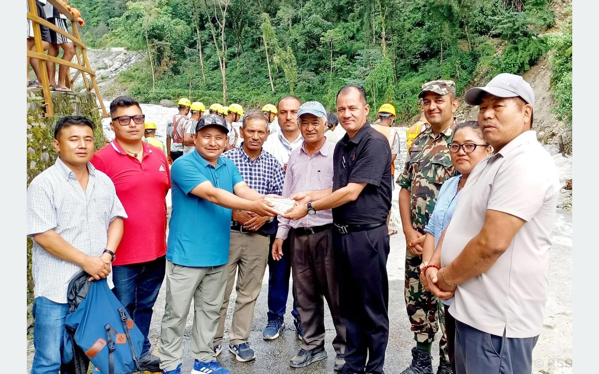 Chomrong Committee Donates NPR 2.5L to Annapurna Disaster Fund